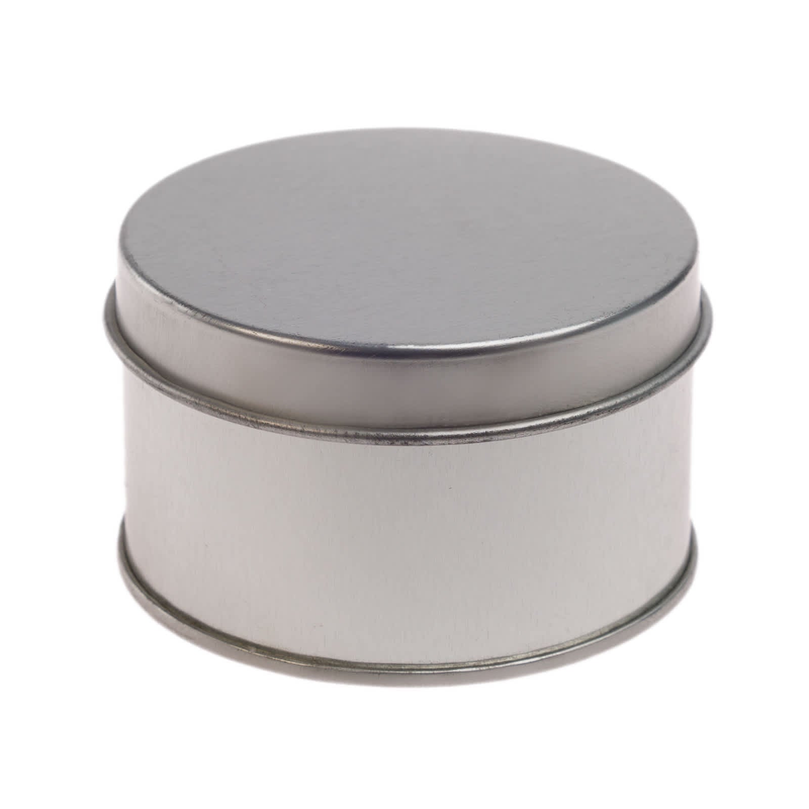 Silver Round Tin