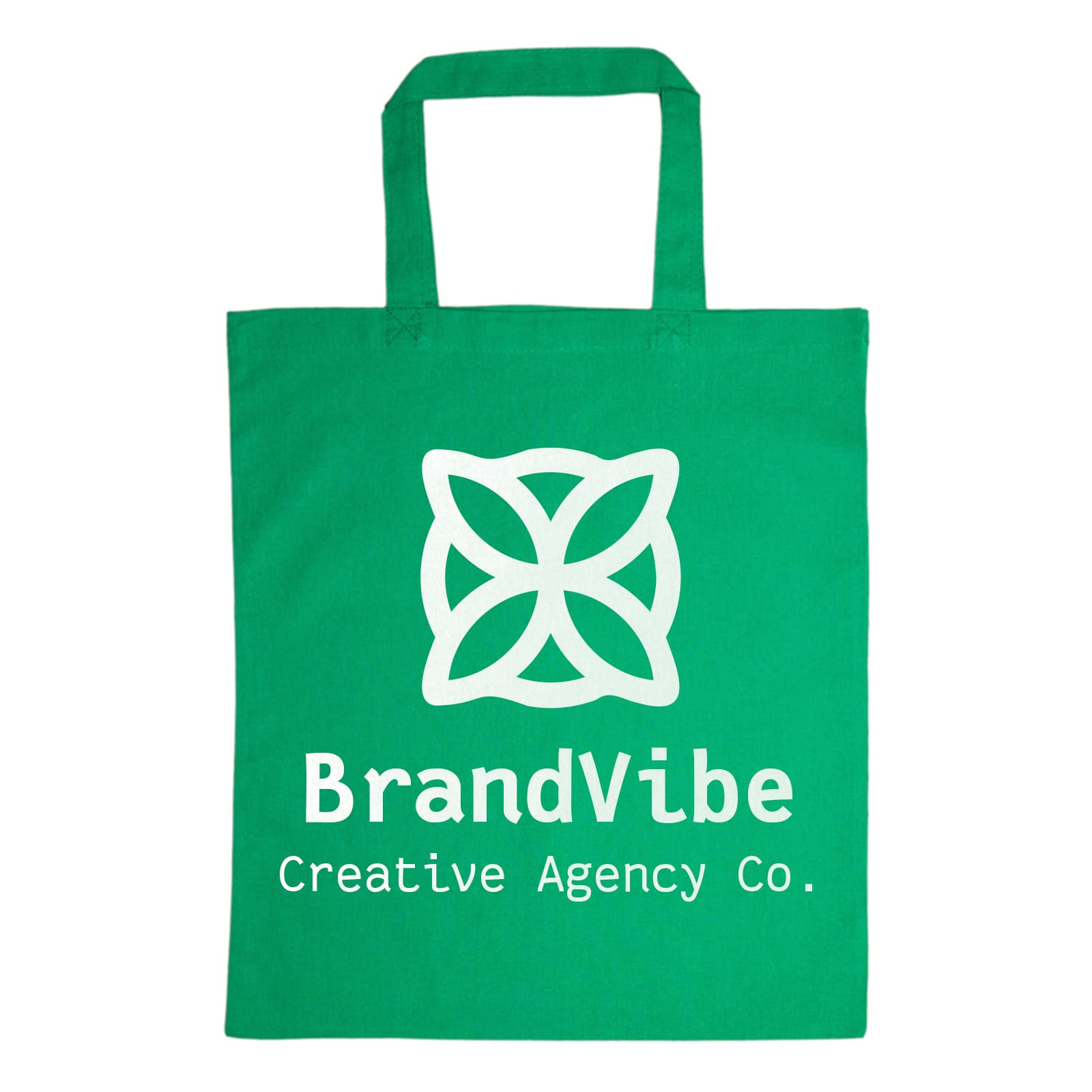 Coloured Cotton Short Handle Tote Bag
