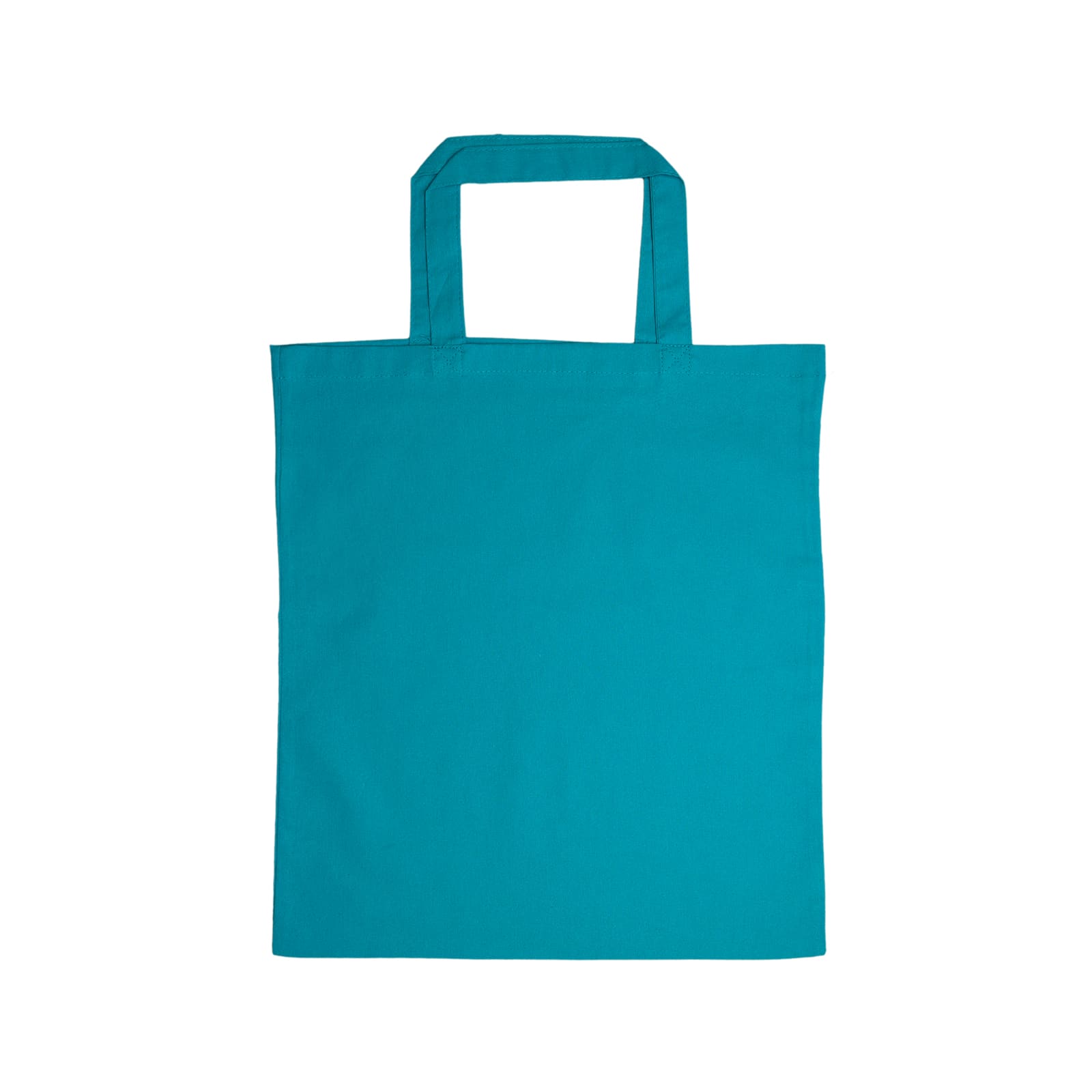 Coloured Cotton Short Handle Tote Bag