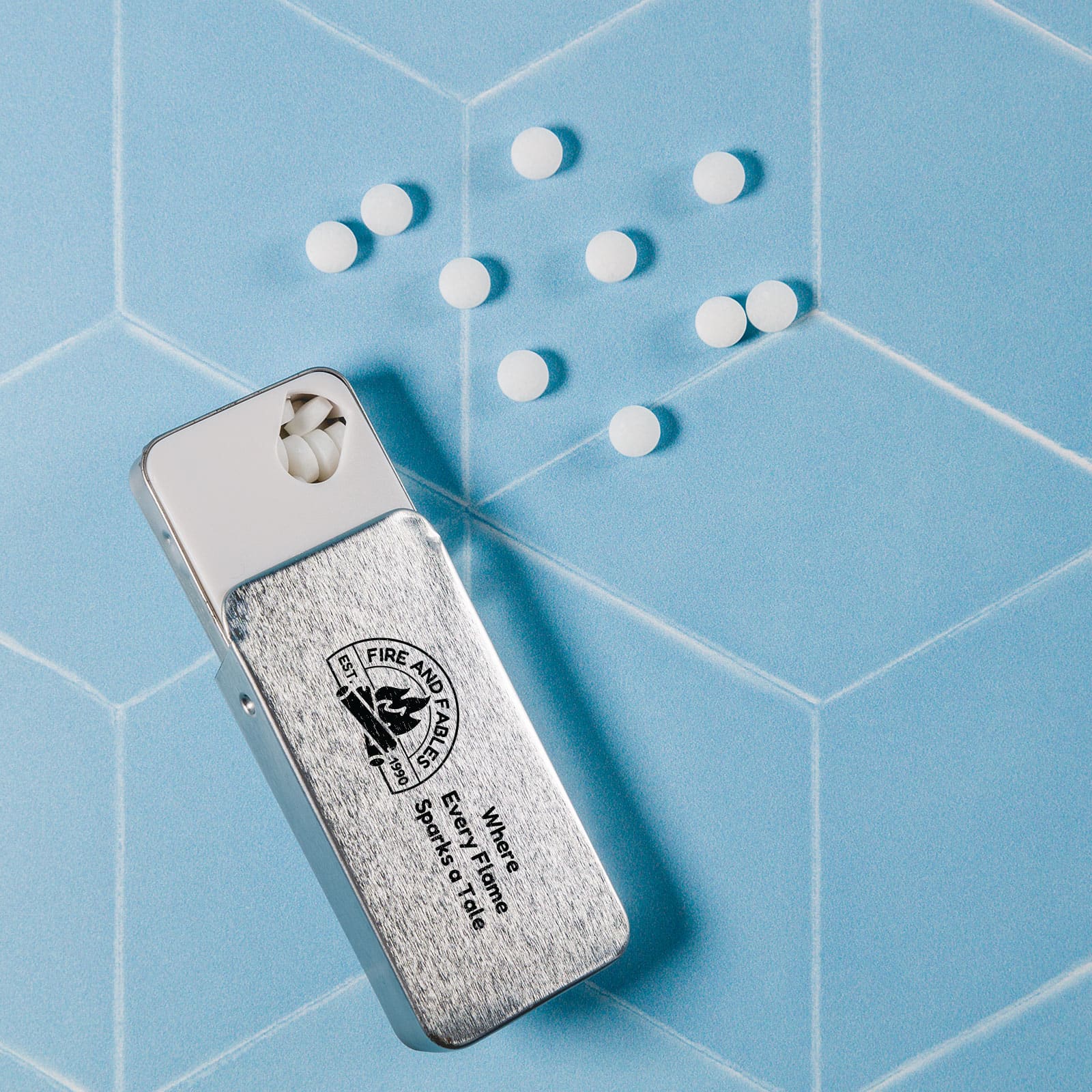 Sugar Free Breath Mints in Slider Tin