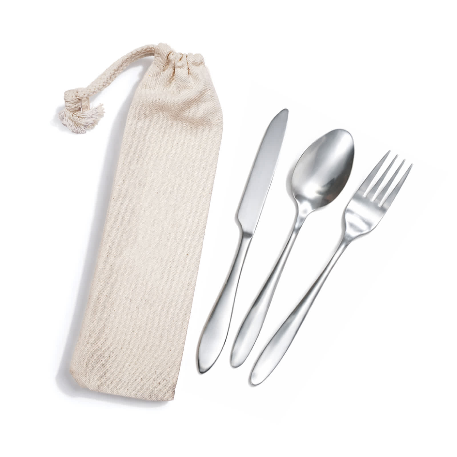 Banquet Cutlery Set in Calico Pouch