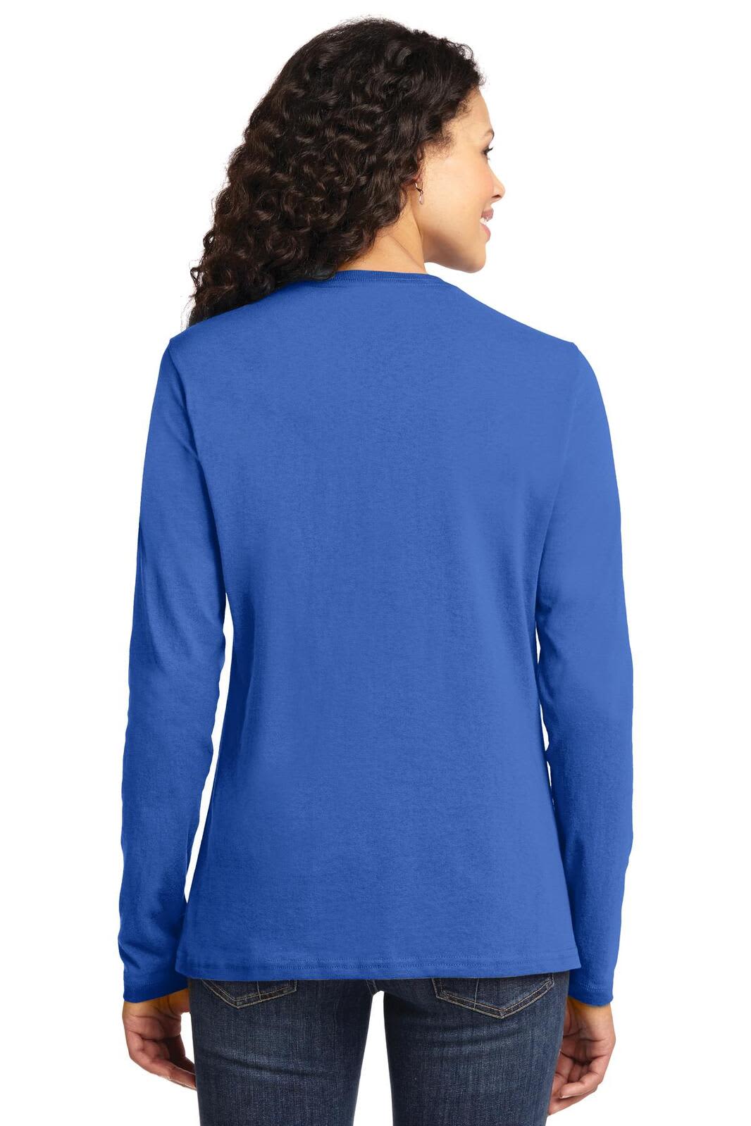 Port & Company Ladies Long Sleeve Core Cotton Tee