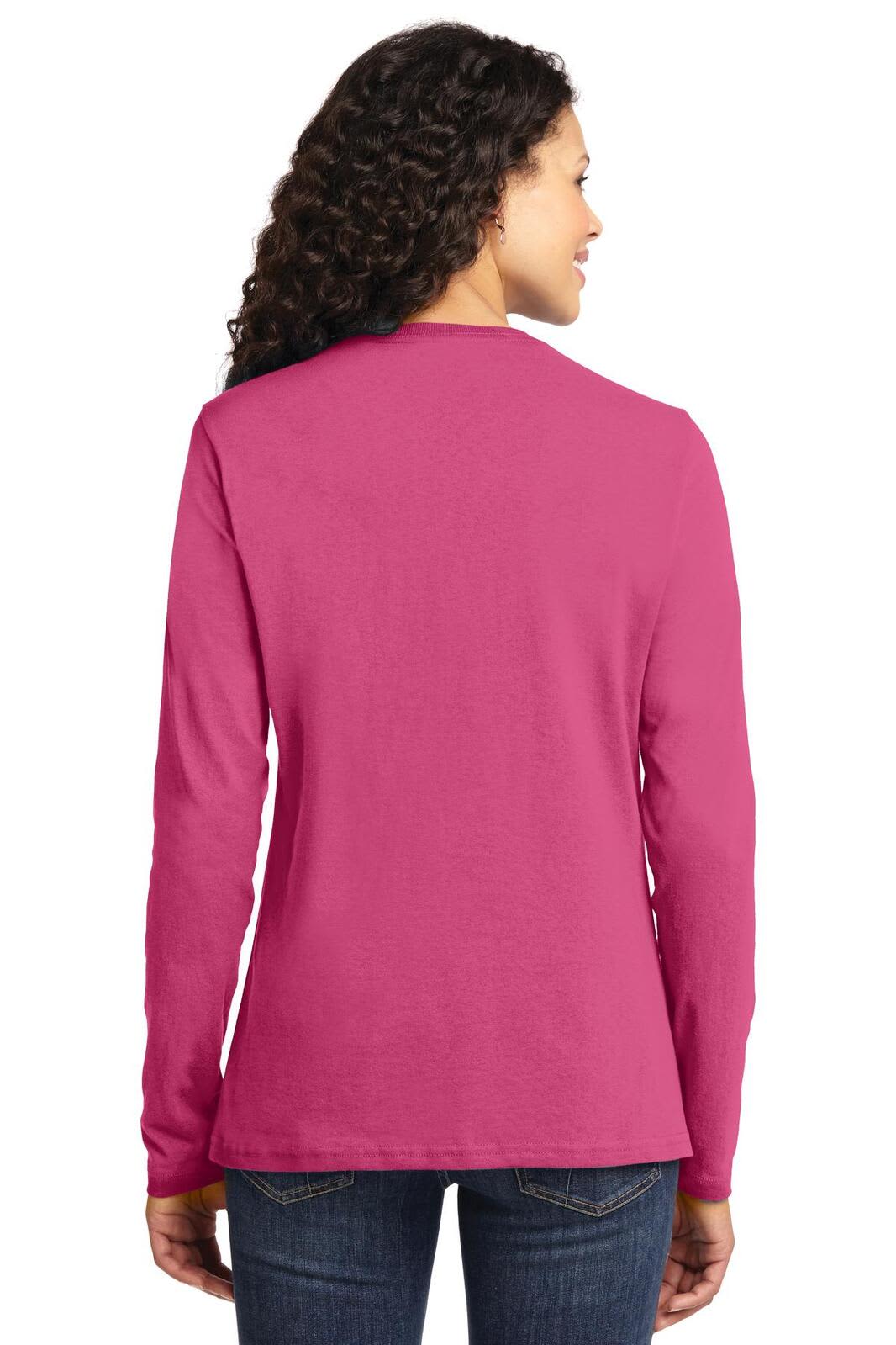 Port & Company Ladies Long Sleeve Core Cotton Tee