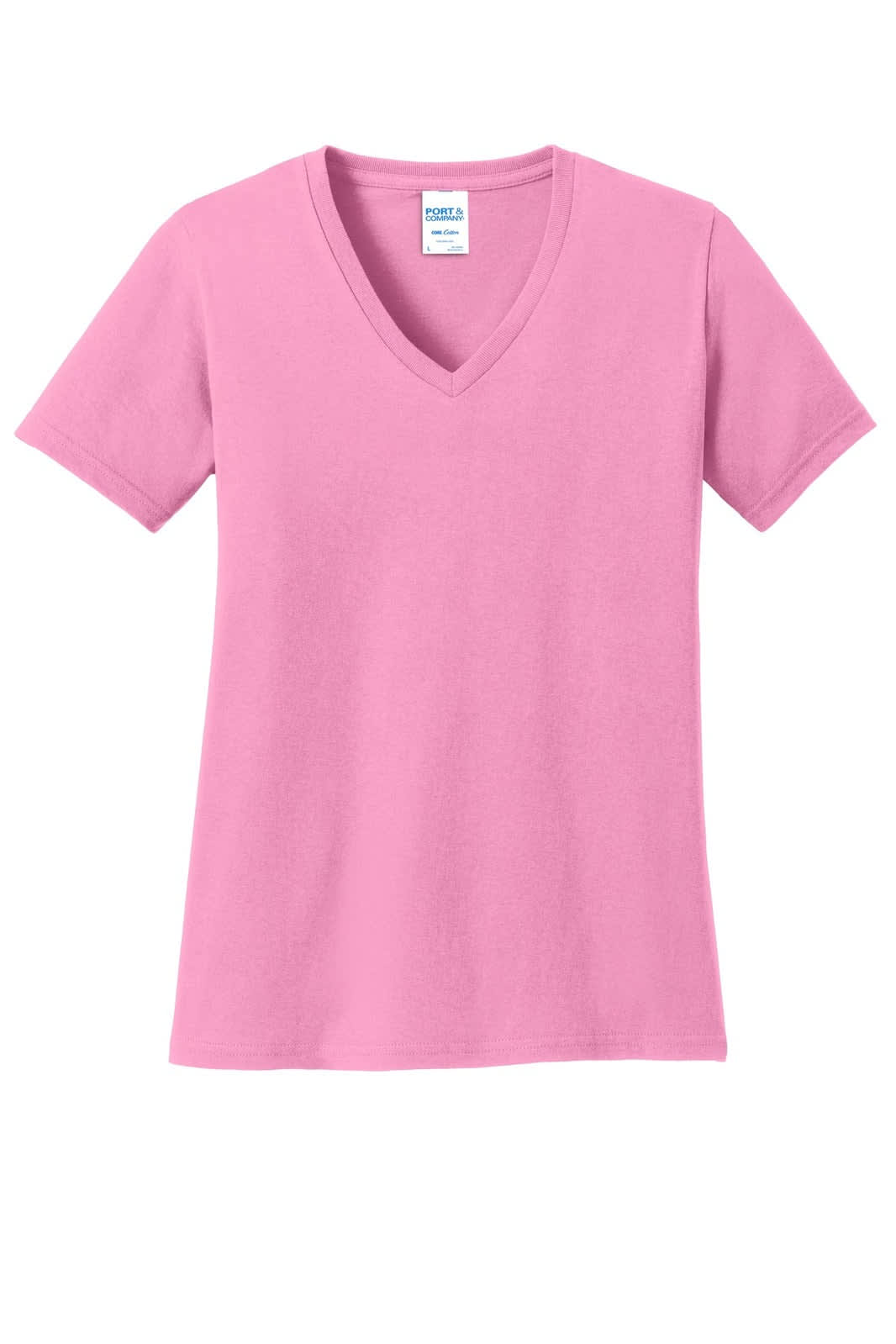 Port & Company Ladies Core Cotton V-Neck Tee