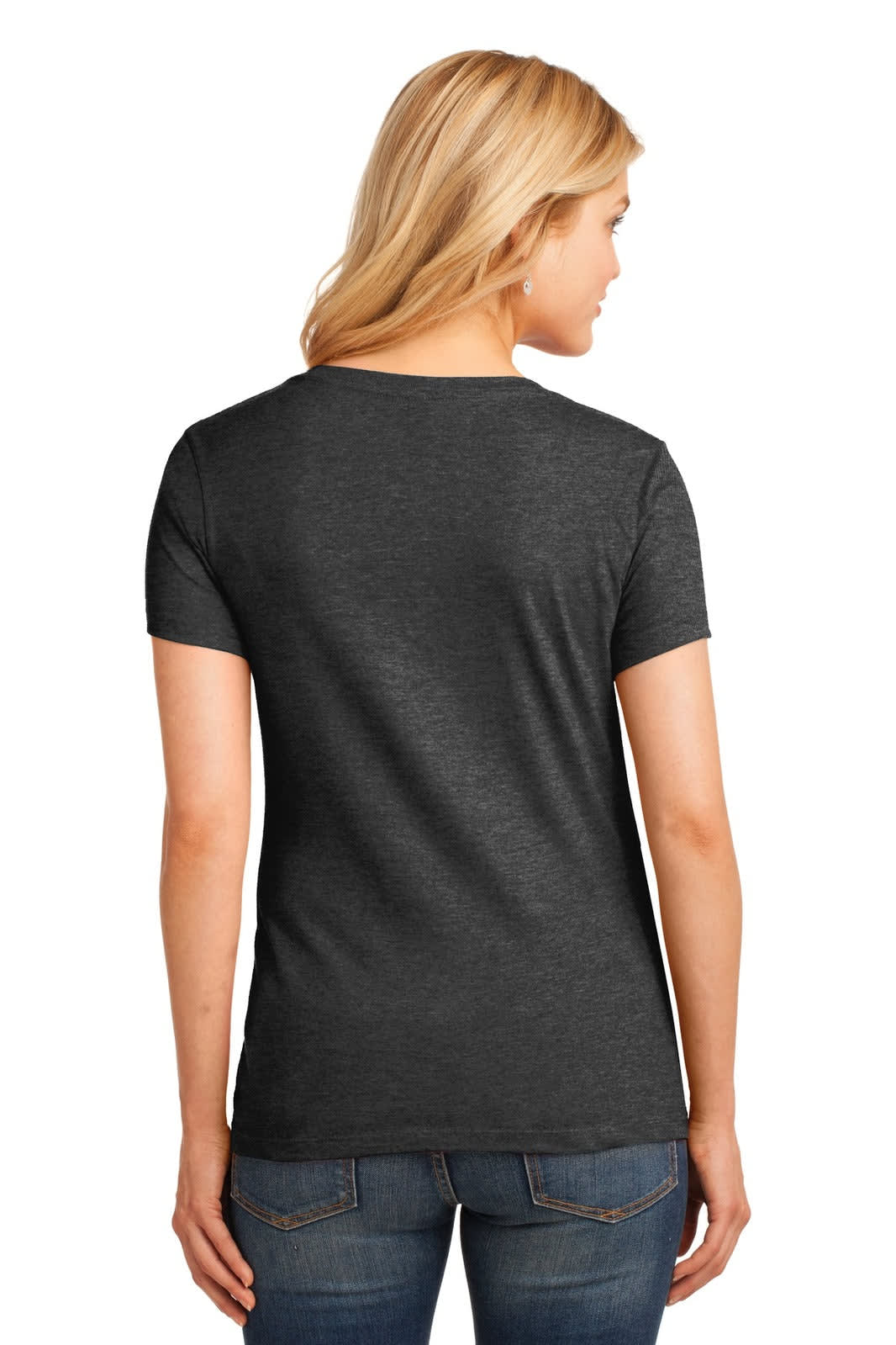 Port & Company Ladies Core Cotton V-Neck Tee