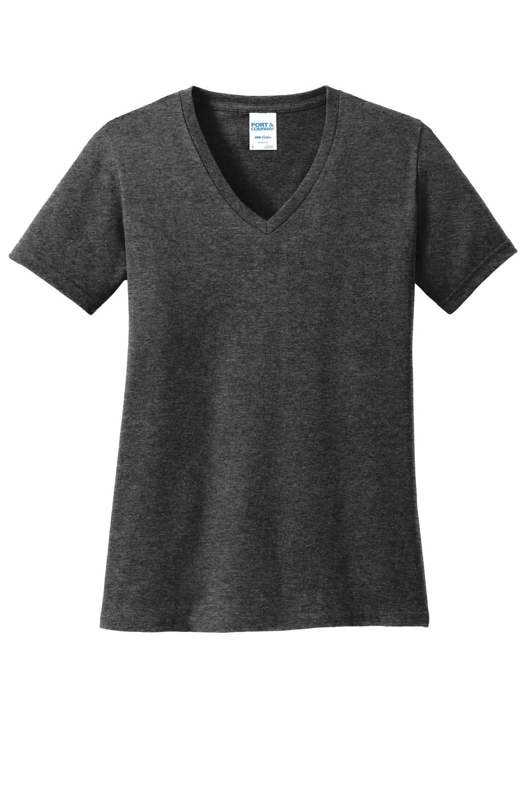 Port & Company Ladies Core Cotton V-Neck Tee