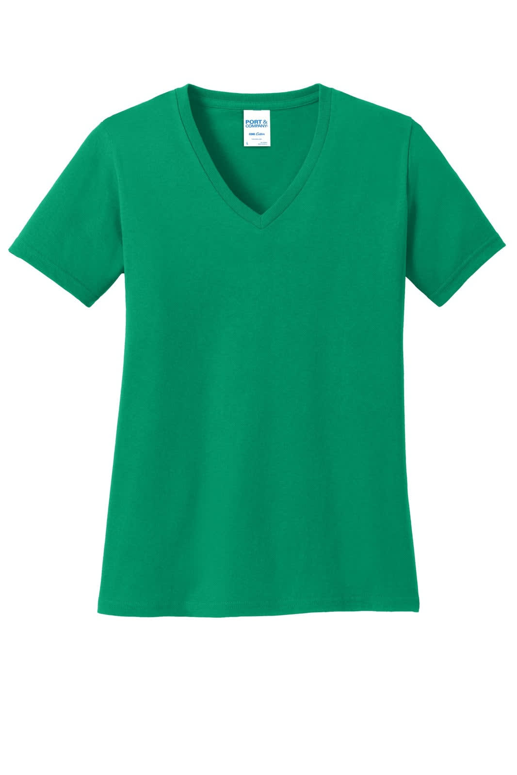 Port & Company Ladies Core Cotton V-Neck Tee