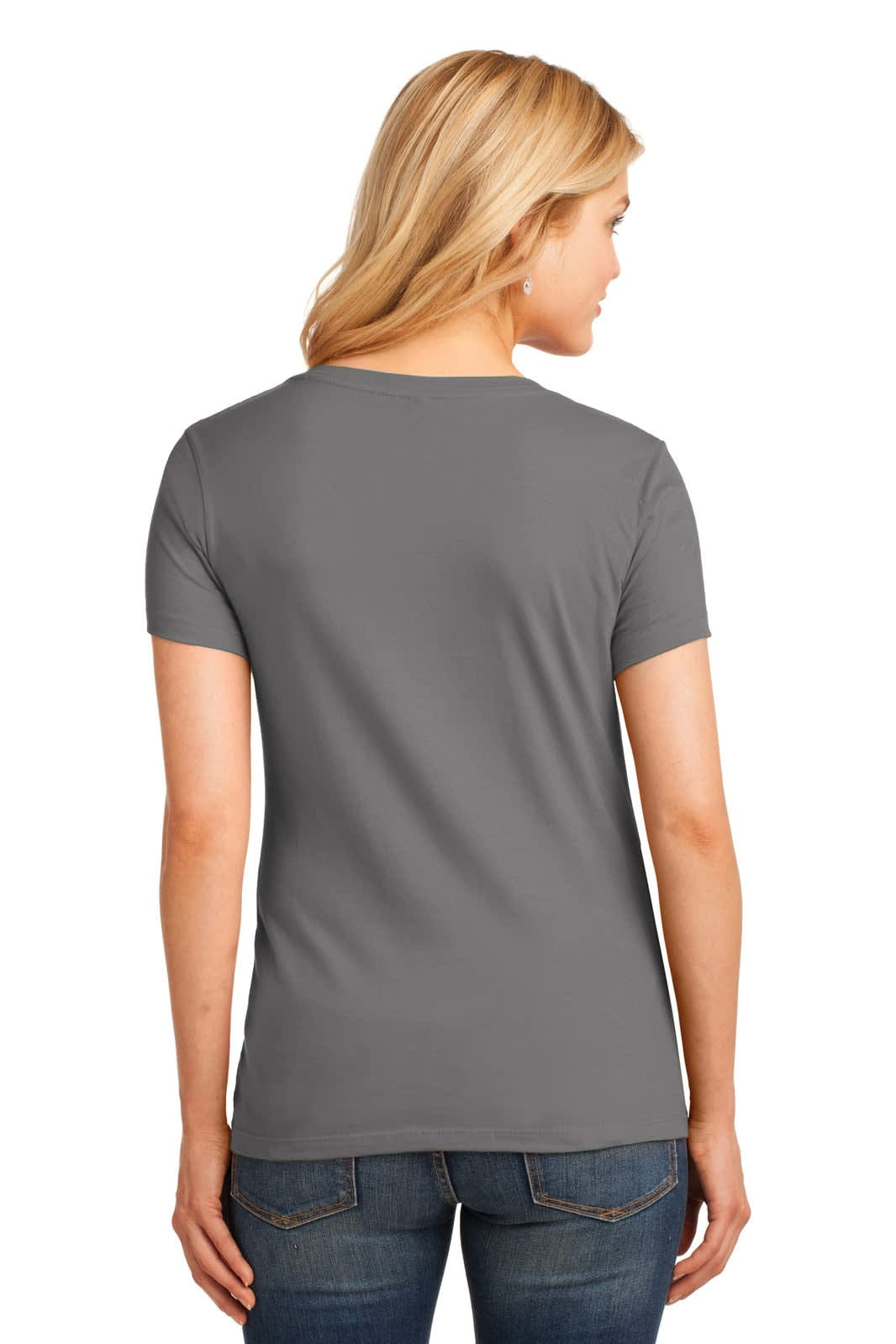 Port & Company Ladies Core Cotton V-Neck Tee