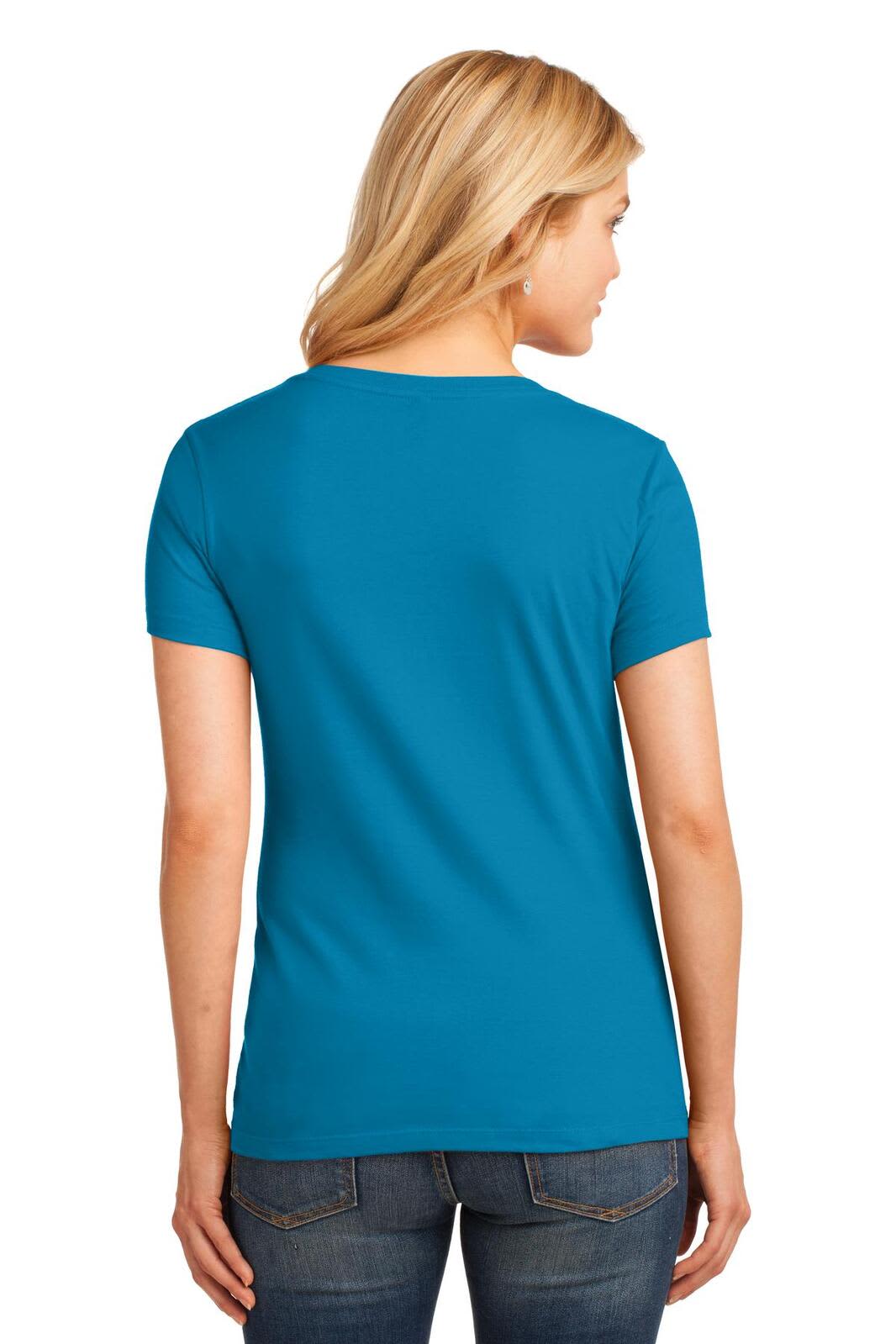 Port & Company Ladies Core Cotton V-Neck Tee