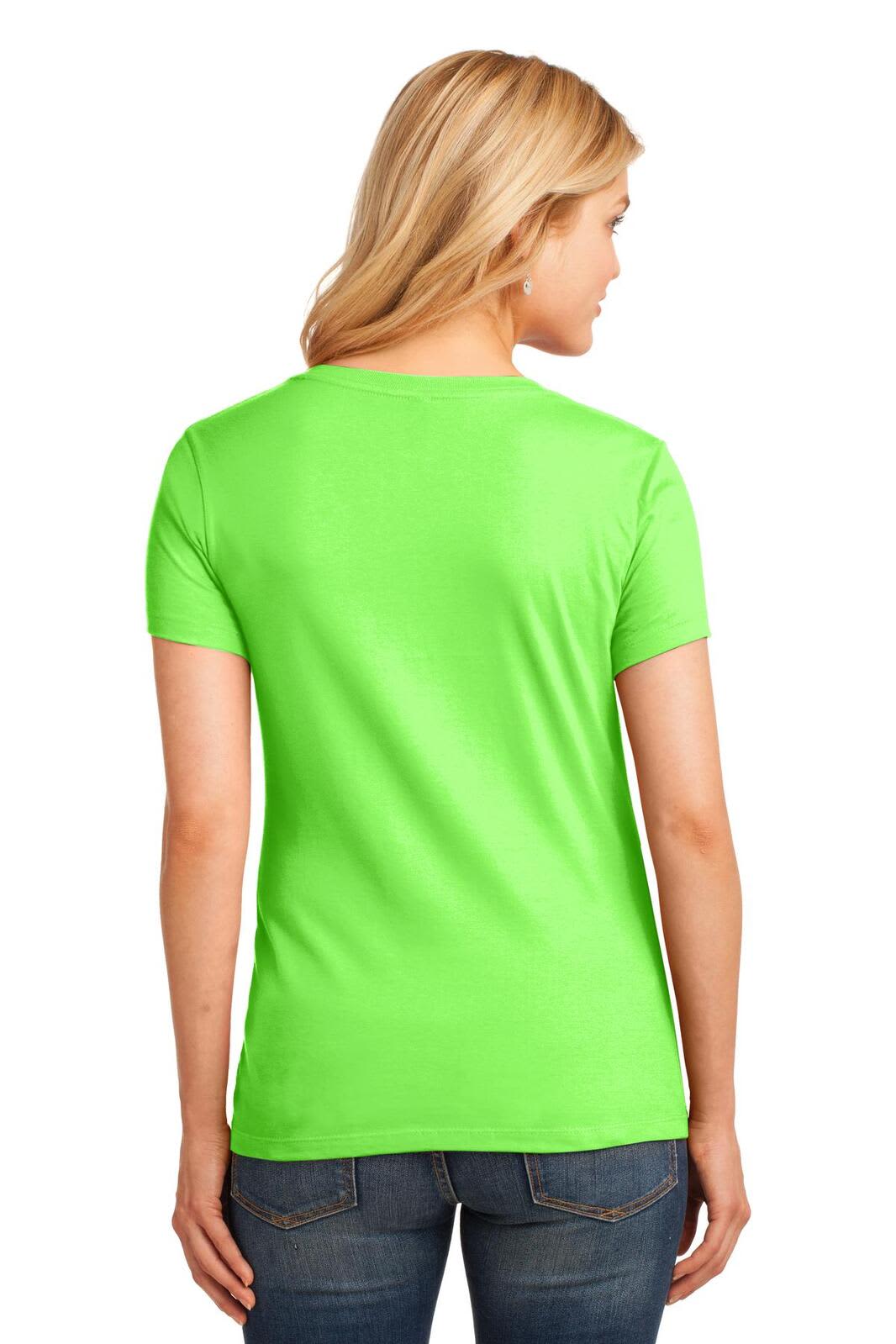 Port & Company Ladies Core Cotton V-Neck Tee