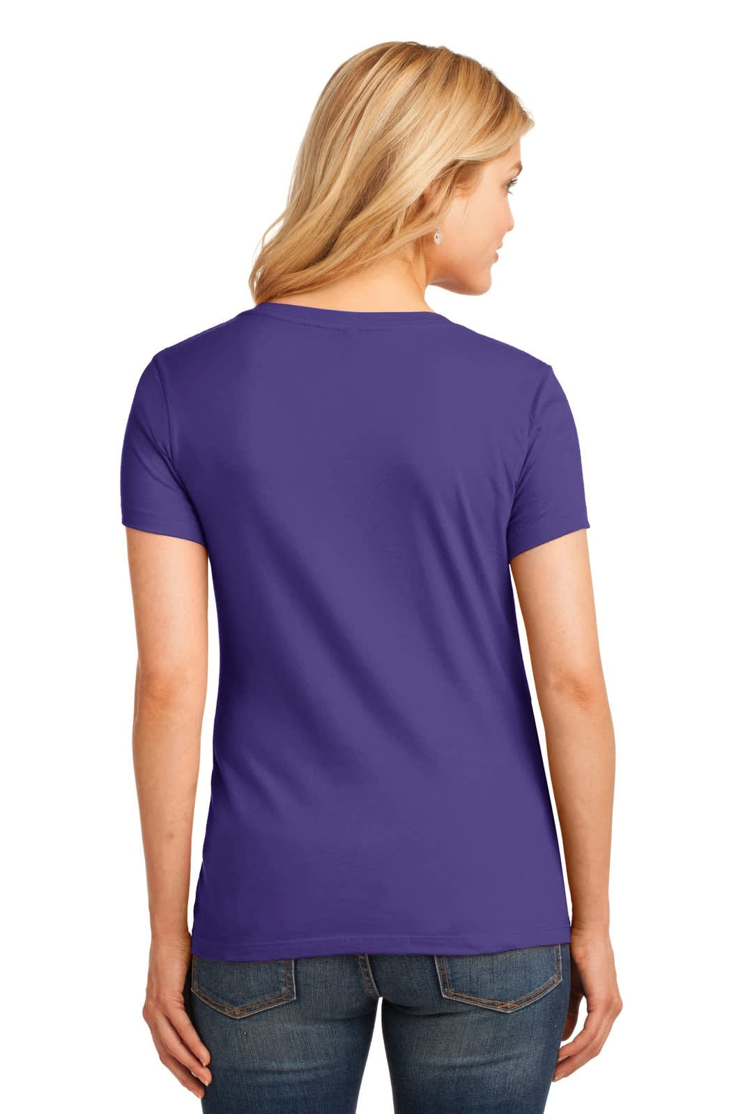 Port & Company Ladies Core Cotton V-Neck Tee