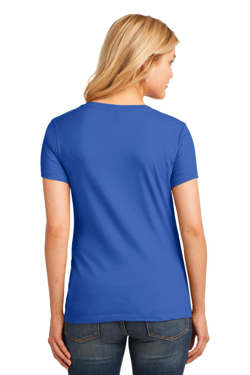 Port & Company Ladies Core Cotton V-Neck Tee