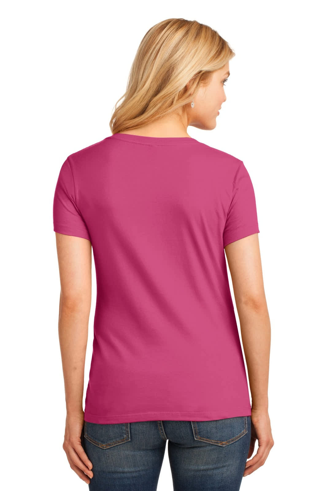 Port & Company Ladies Core Cotton V-Neck Tee