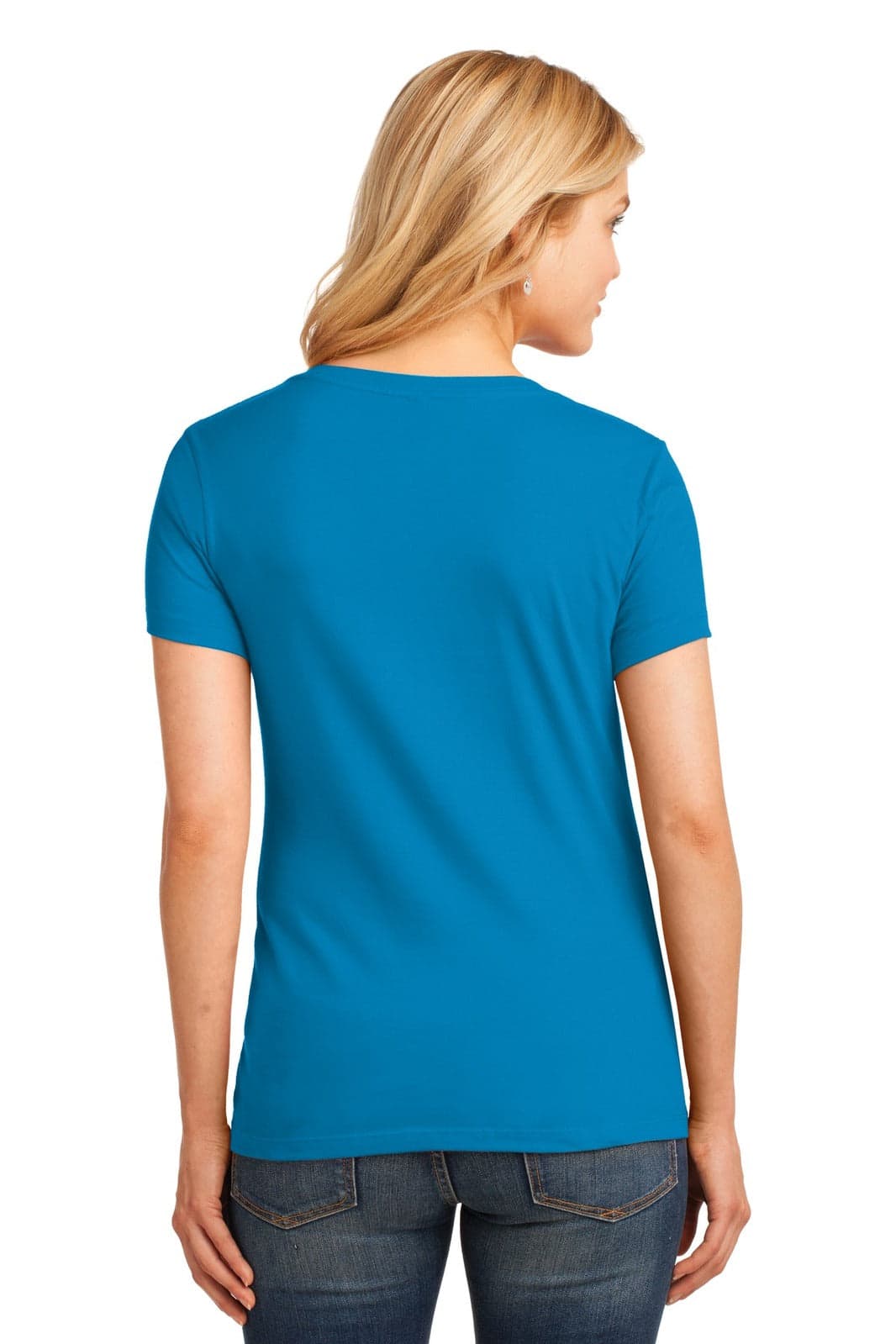 Port & Company Ladies Core Cotton V-Neck Tee