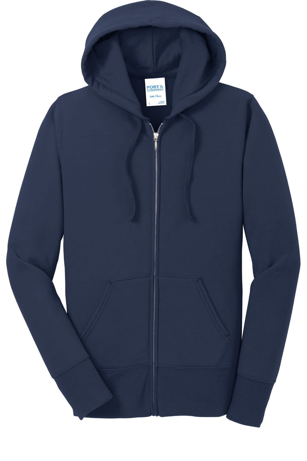 Port & Company Ladies Core Fleece Full-Zip Hooded Sweatshirt