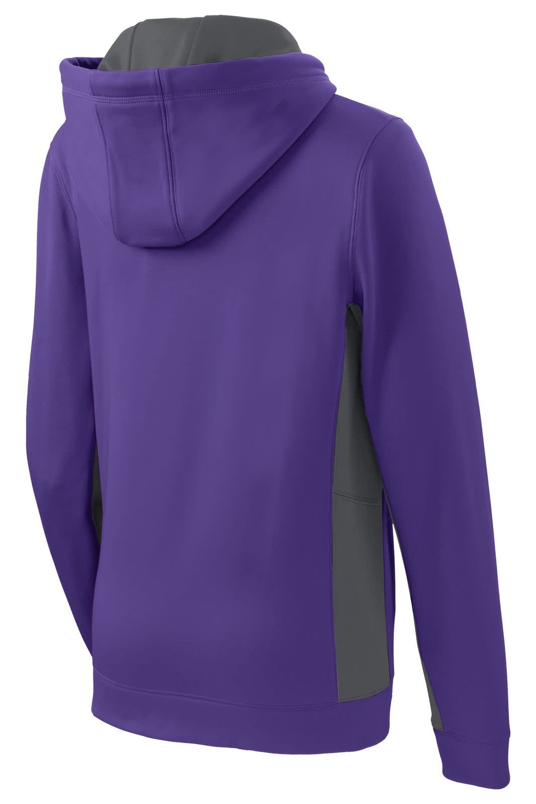 Sport-Tek Ladies Sport-Wick Fleece Colorblock Hooded Pullover