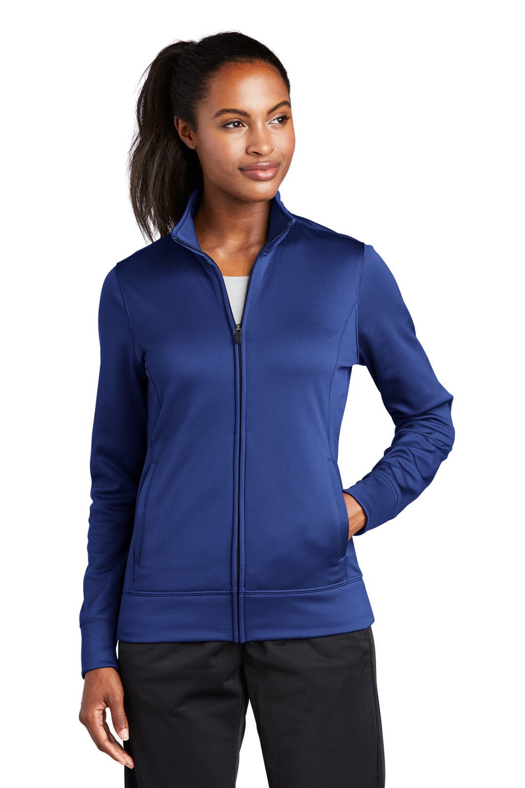 Sport-Tek Ladies Sport-Wick Fleece Full-Zip Jacket
