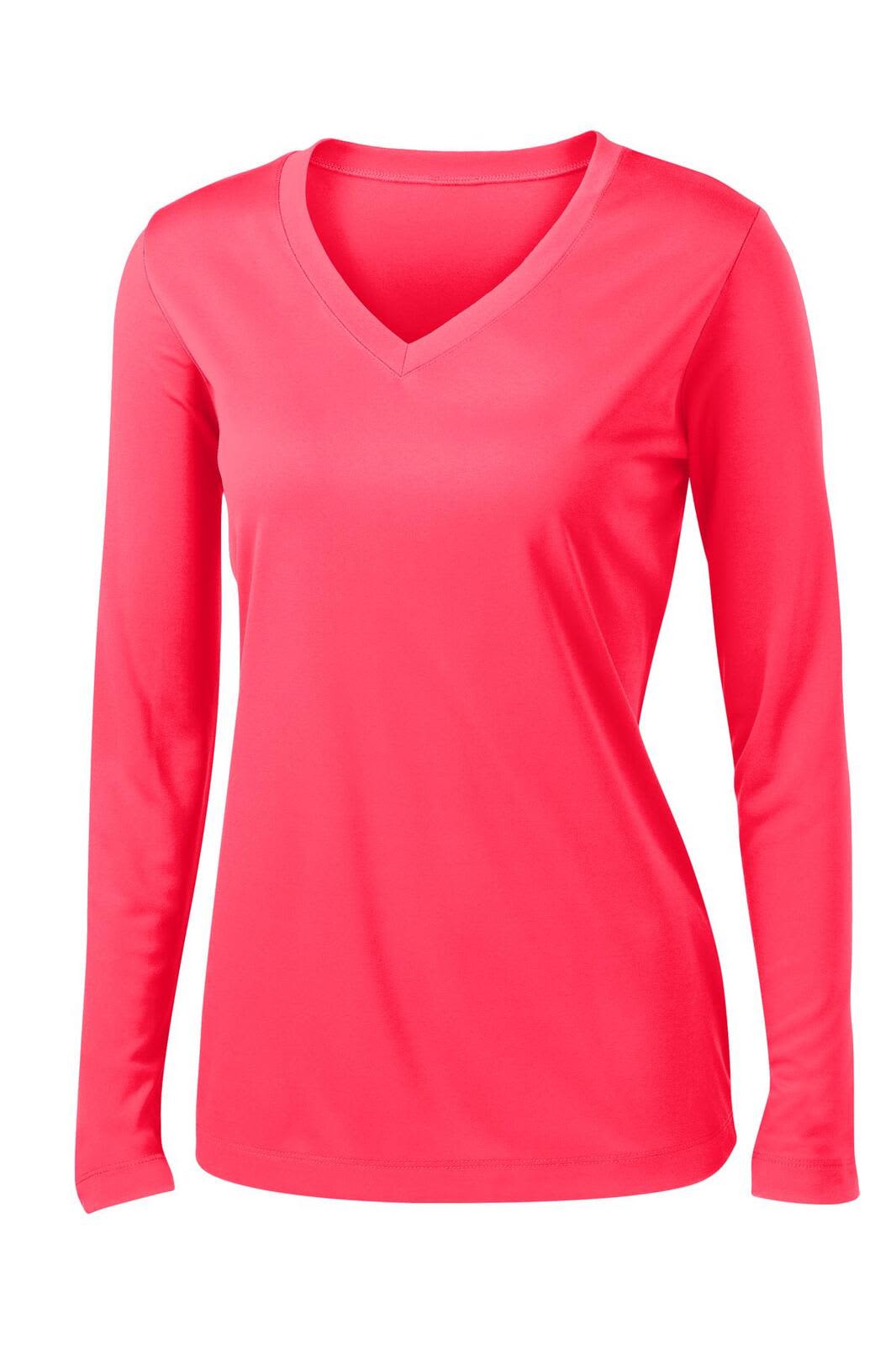 Sport-Tek Ladies Long Sleeve PosiCharge Competitor V-Neck Tee