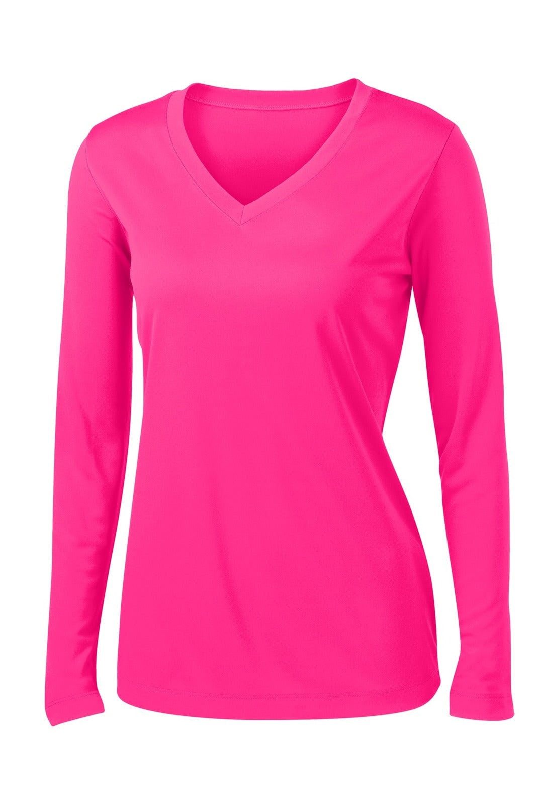 Sport-Tek Ladies Long Sleeve PosiCharge Competitor V-Neck Tee