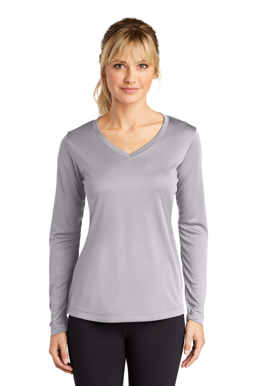 Sport-Tek Ladies Long Sleeve PosiCharge Competitor V-Neck Tee