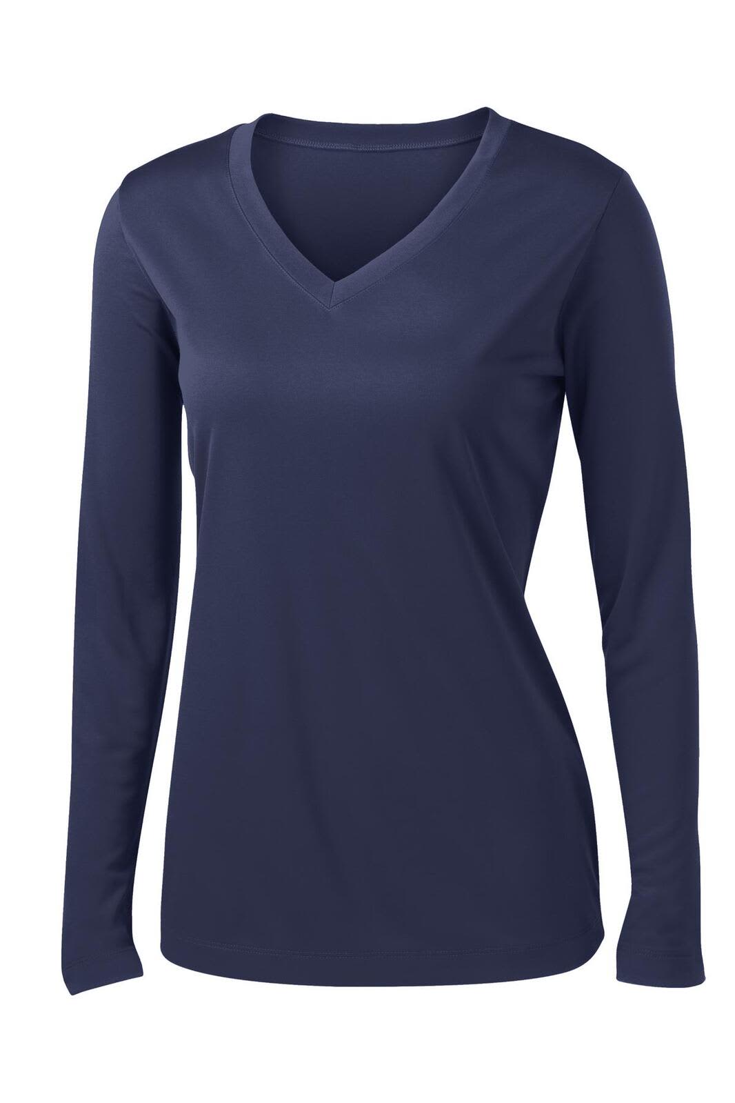 Sport-Tek Ladies Long Sleeve PosiCharge Competitor V-Neck Tee