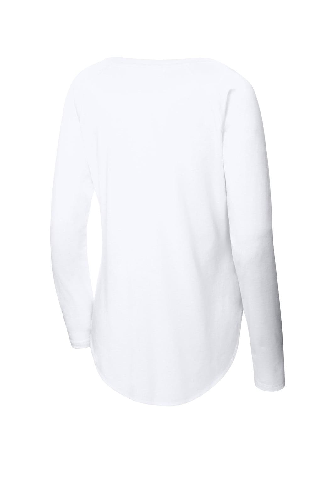 Sport-Tek  Ladies PosiCharge  Long Sleeve Tri-Blend Wicking Scoop Neck Raglan Tee