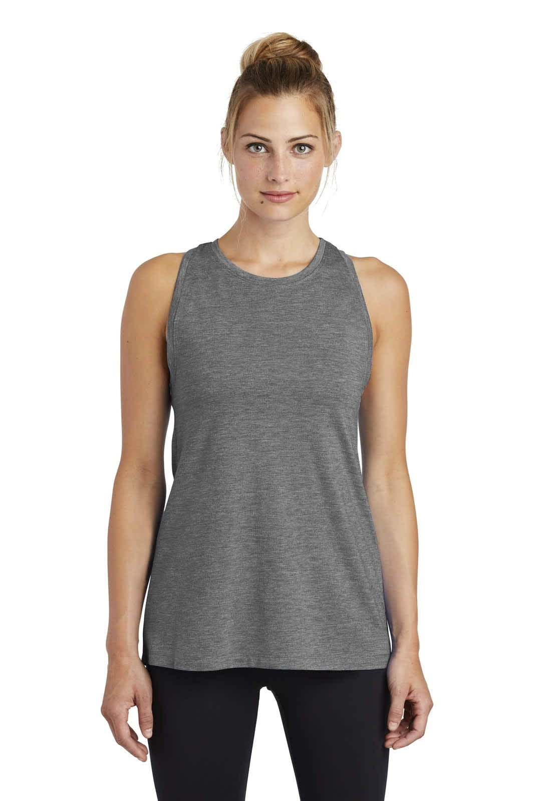 Sport-Tek  Ladies PosiCharge  Tri-Blend Wicking Tank