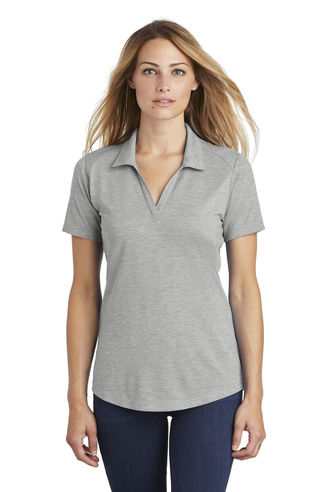 Sport-Tek  Ladies PosiCharge  Tri-Blend Wicking Polo