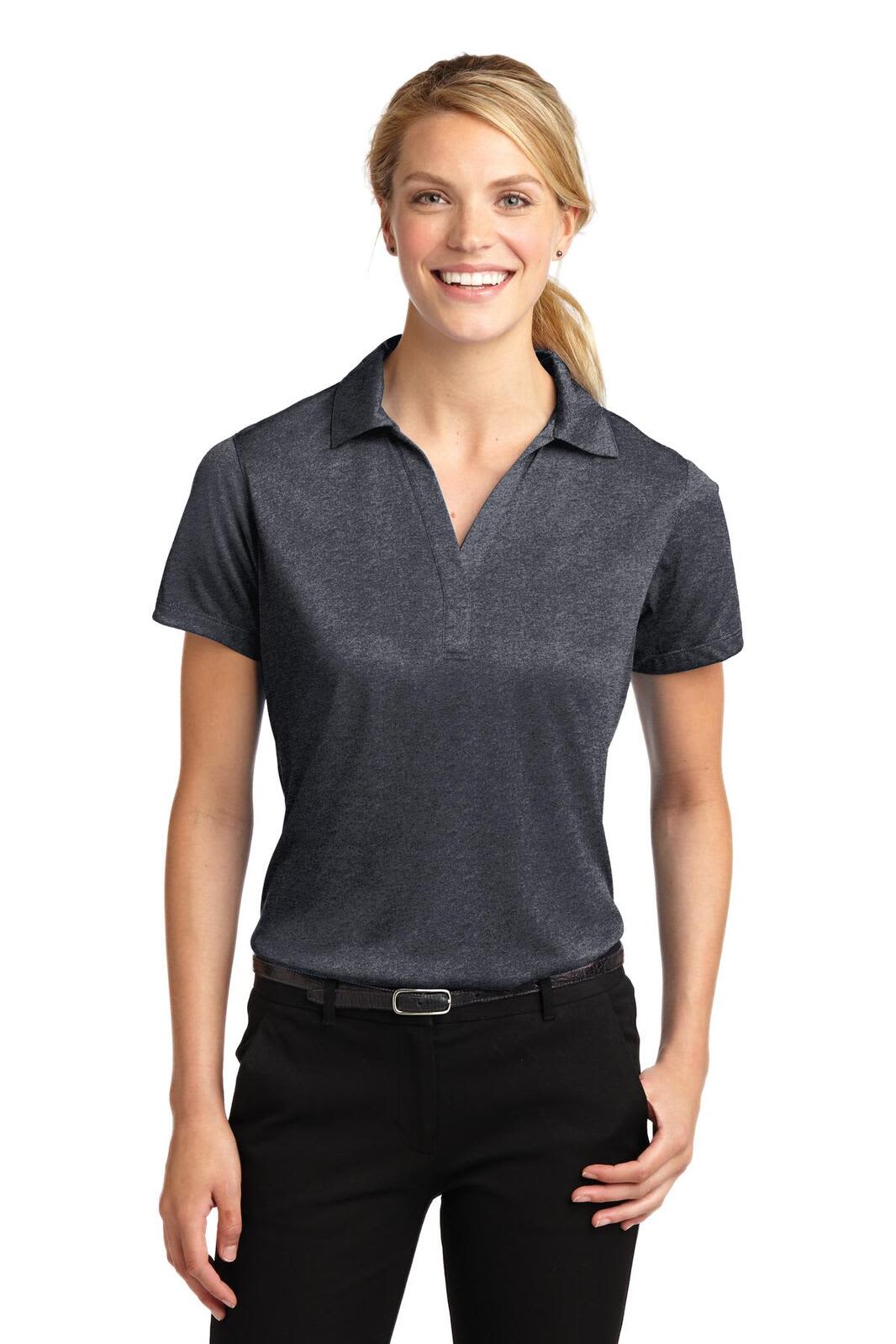 Sport-Tek Ladies Heather Contender Polo