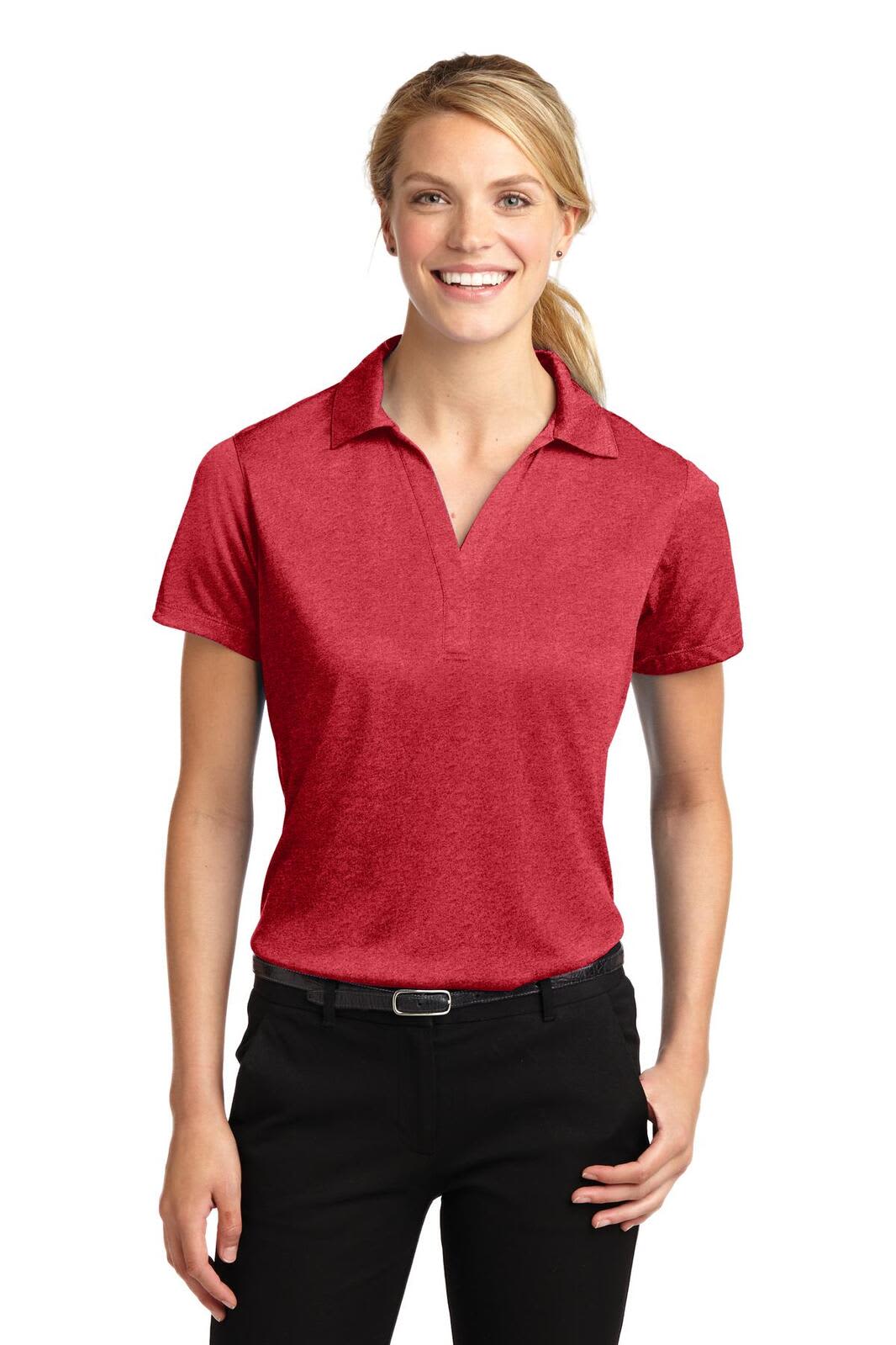 Sport-Tek Ladies Heather Contender Polo