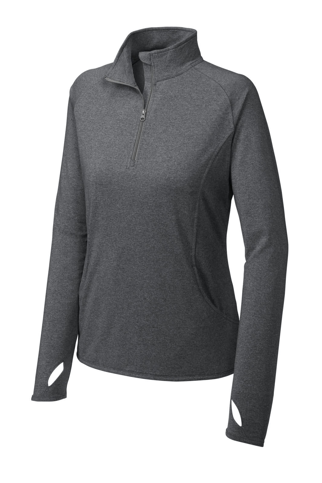 Sport-Tek Ladies Sport-Wick Stretch 1/2-Zip Pullover