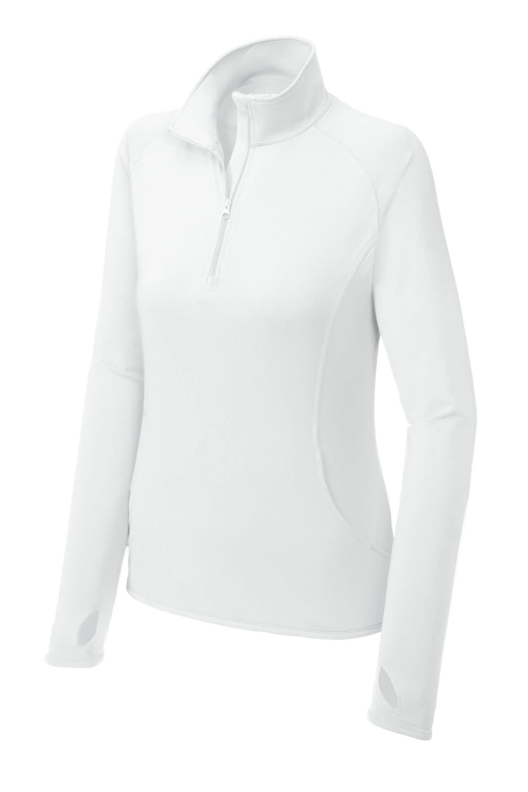 Sport-Tek Ladies Sport-Wick Stretch 1/2-Zip Pullover