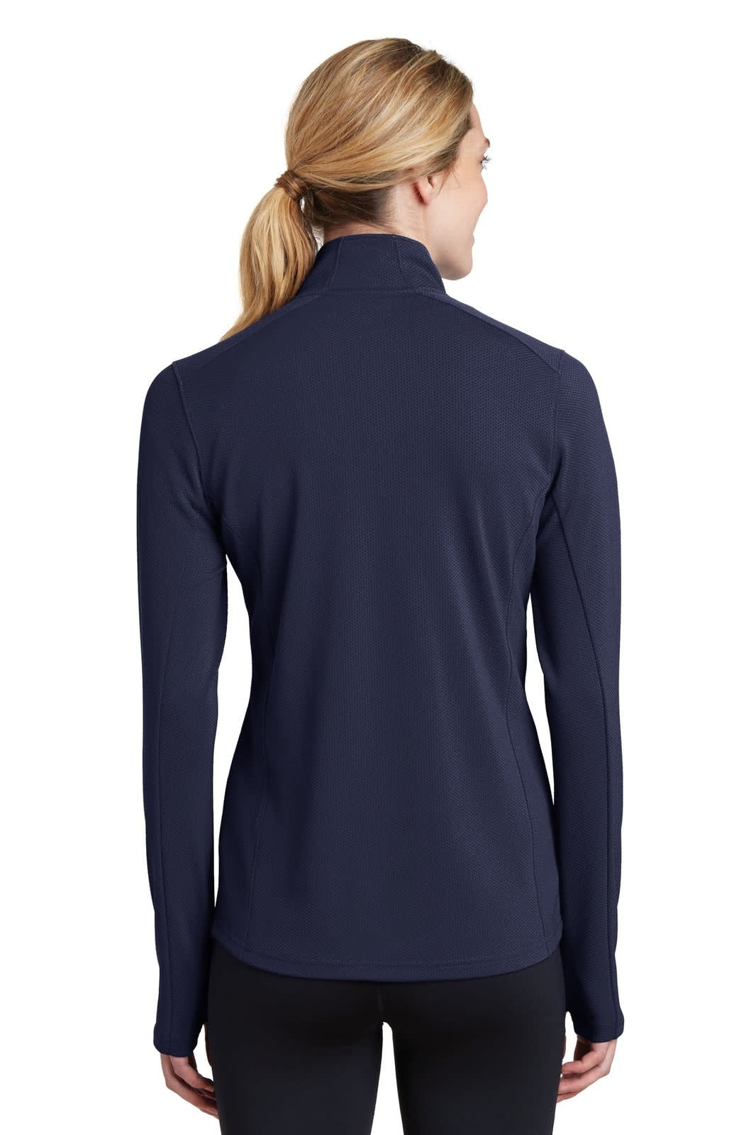 Sport-Tek Ladies Sport-Wick Textured 1/4-Zip Pullover