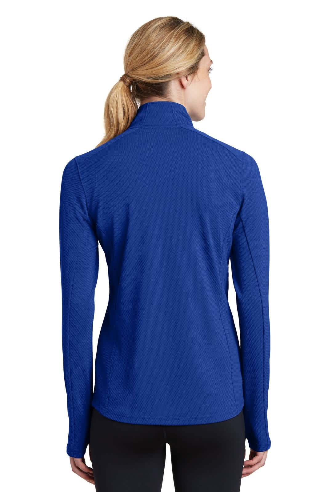 Sport-Tek Ladies Sport-Wick Textured 1/4-Zip Pullover