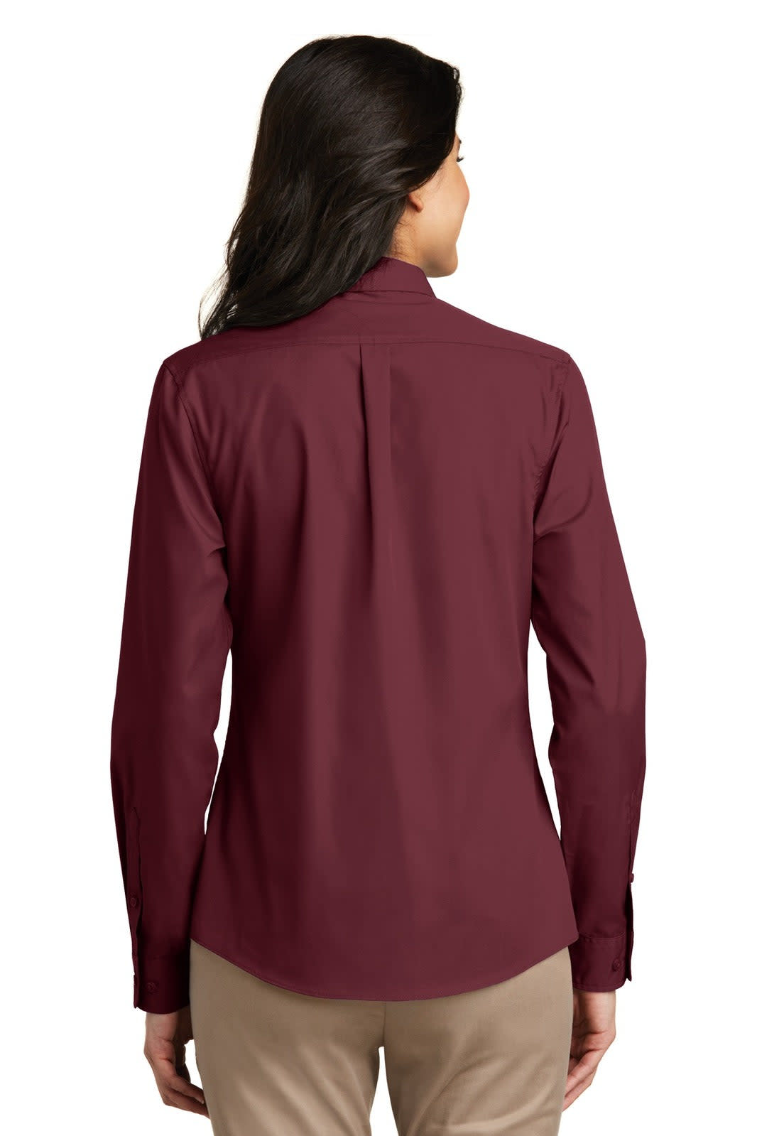 Port Authority Ladies Long Sleeve Carefree Poplin Shirt