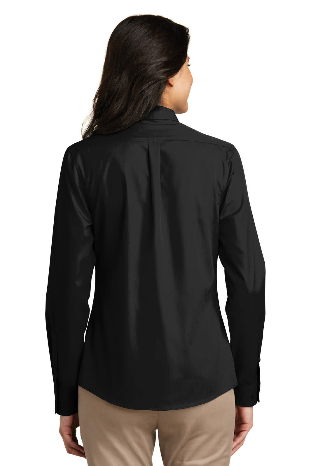 Port Authority Ladies Long Sleeve Carefree Poplin Shirt