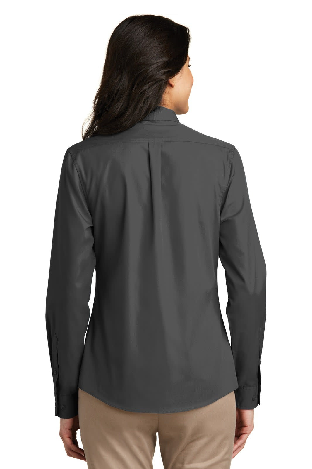 Port Authority Ladies Long Sleeve Carefree Poplin Shirt