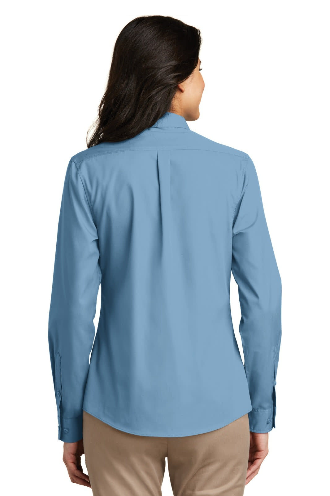 Port Authority Ladies Long Sleeve Carefree Poplin Shirt