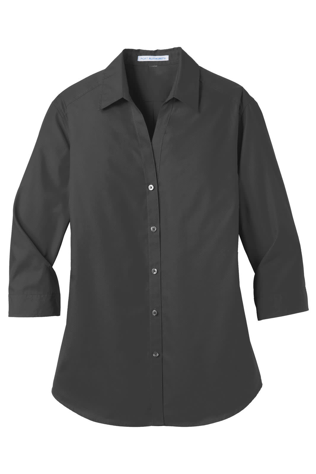 Port Authority Ladies 3/4-Sleeve Carefree Poplin Shirt