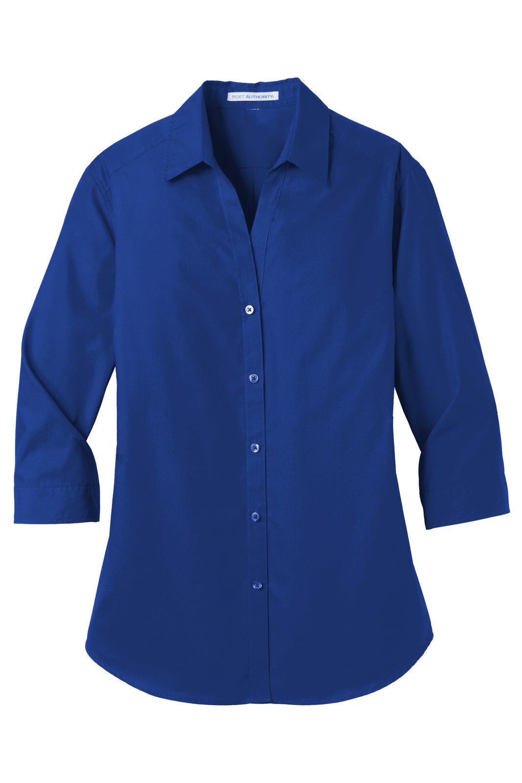 Port Authority Ladies 3/4-Sleeve Carefree Poplin Shirt