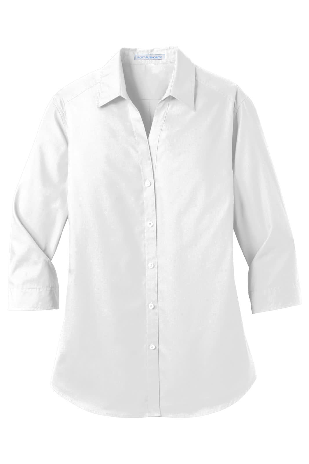 Port Authority Ladies 3/4-Sleeve Carefree Poplin Shirt