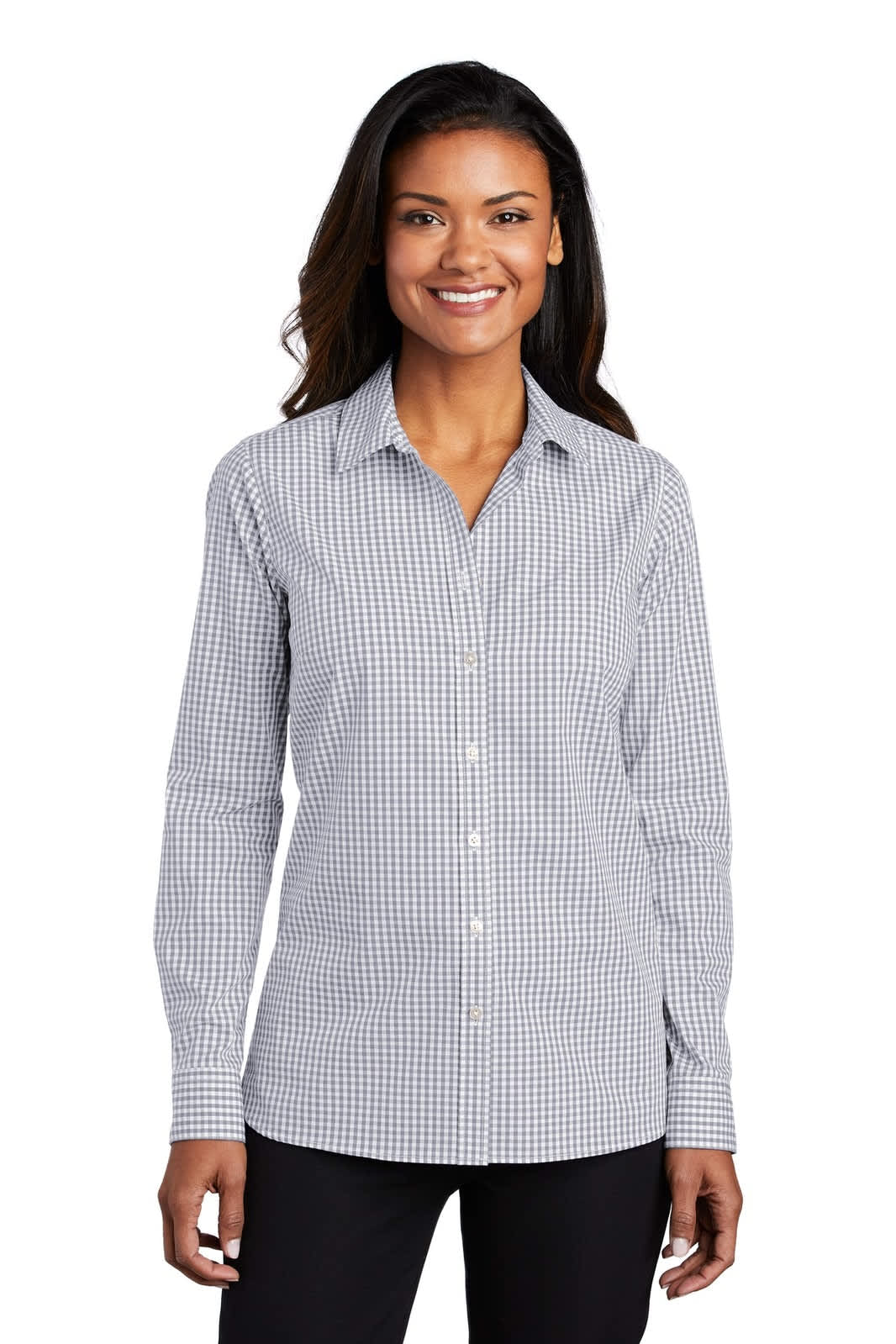 Port Authority Ladies Broadcloth Gingham Easy Care Shirt
