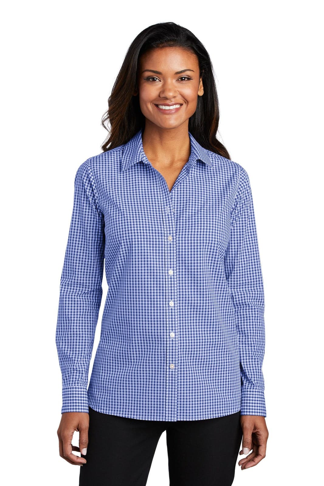 Port Authority Ladies Broadcloth Gingham Easy Care Shirt
