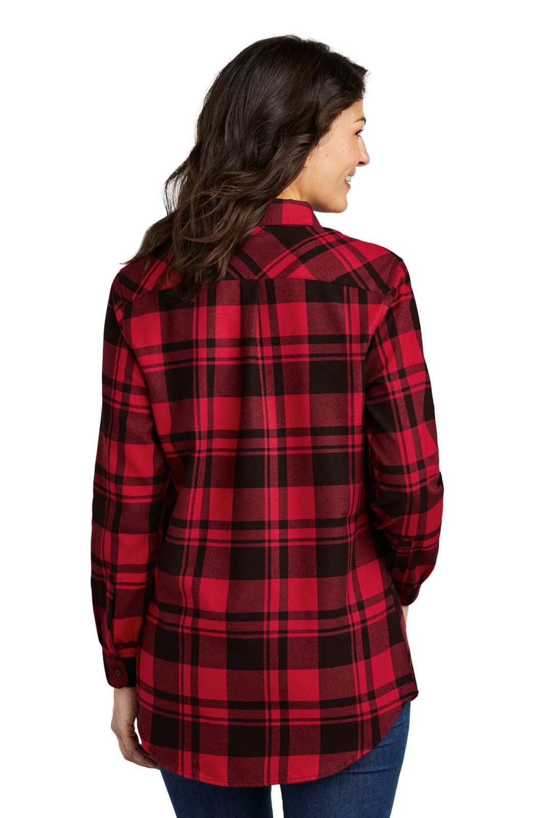 Port Authority Ladies Plaid Flannel Tunic