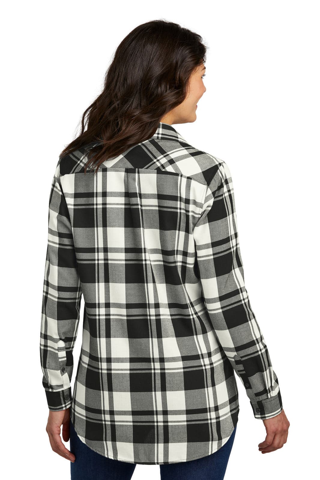 Port Authority Ladies Plaid Flannel Tunic
