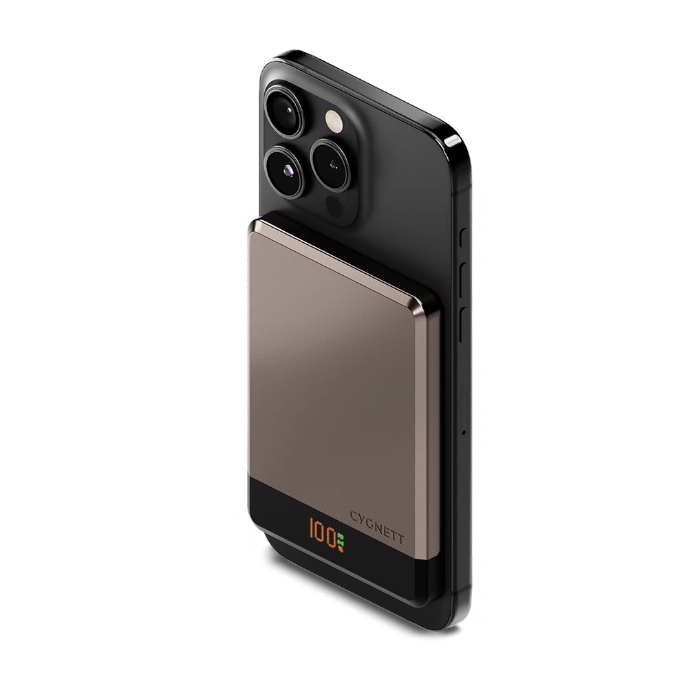 Cygnett MAGSLIM Magnetic Wireless Power Bank - 5K