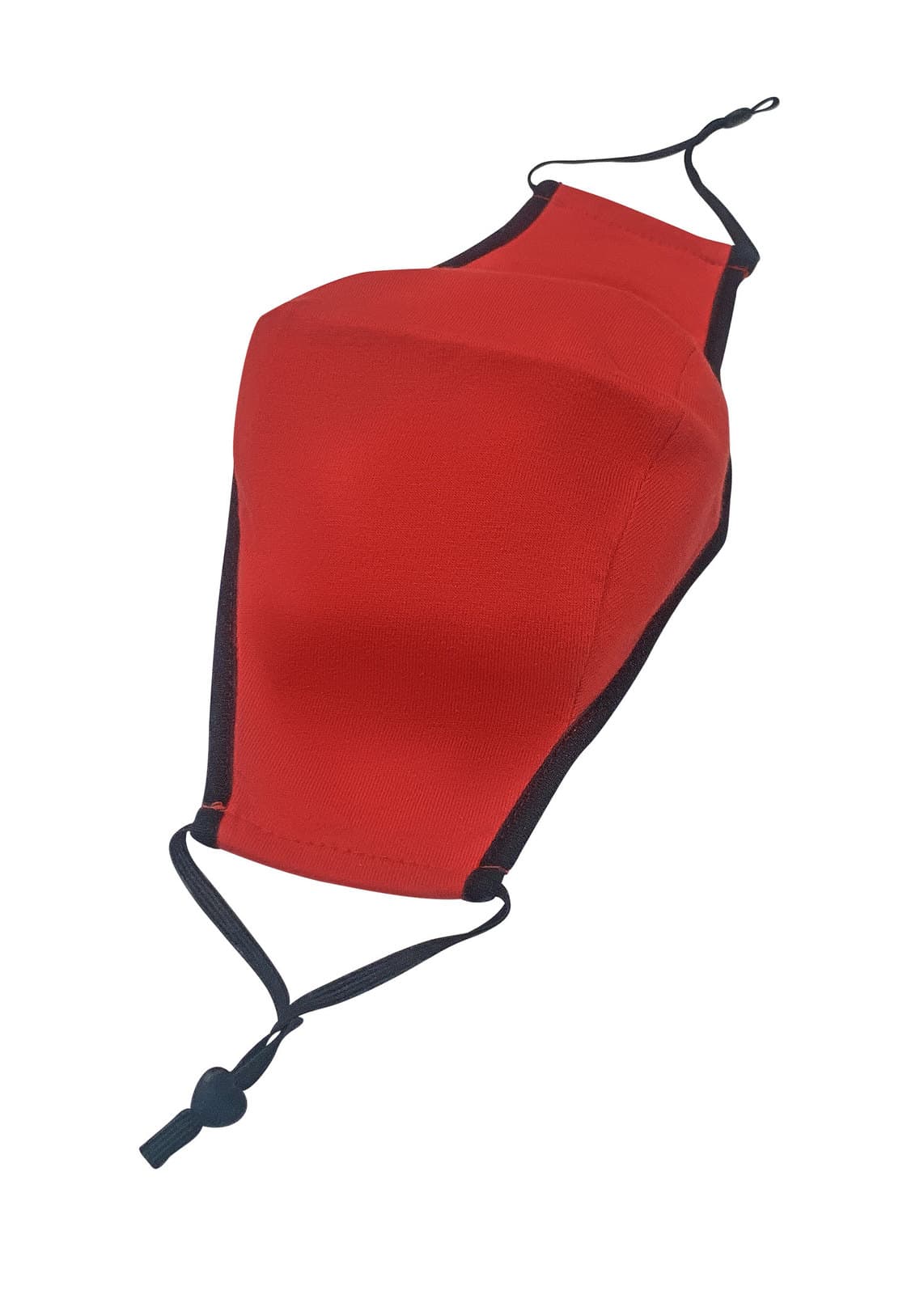Contrast One Piece Cotton Face Masks With Adjustable toggle