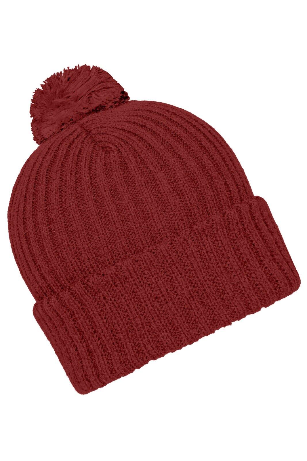 Knitted Beanie w/ Pompon