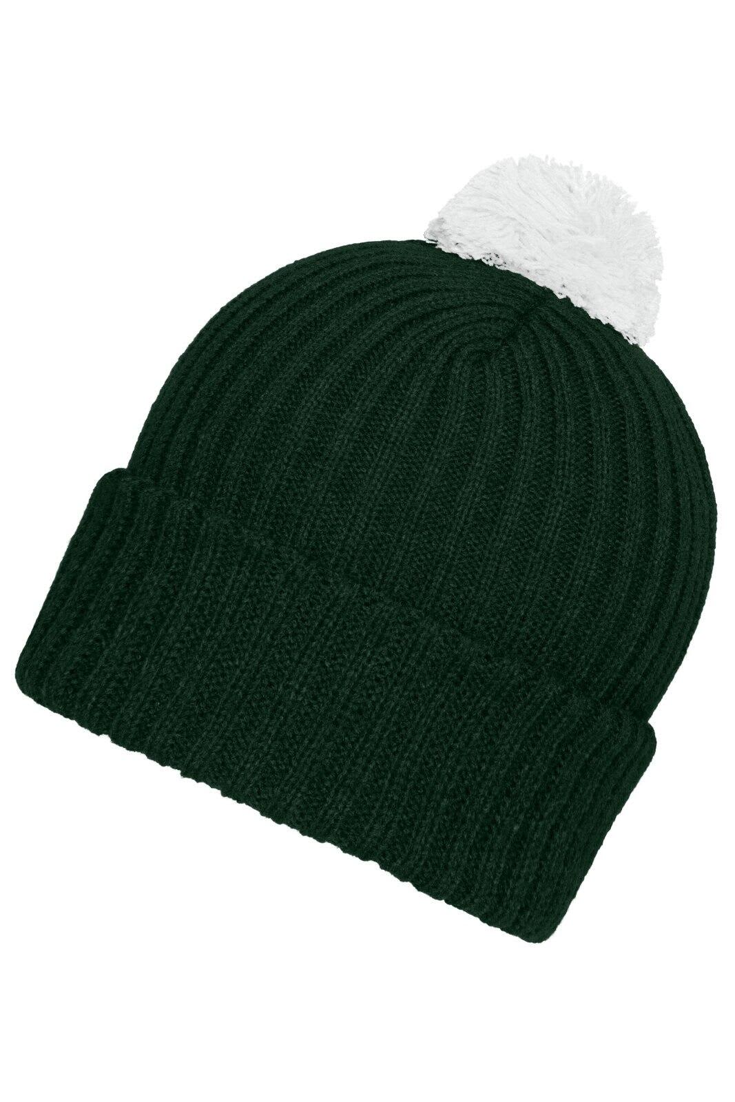 Knitted Beanie w/ Pompon