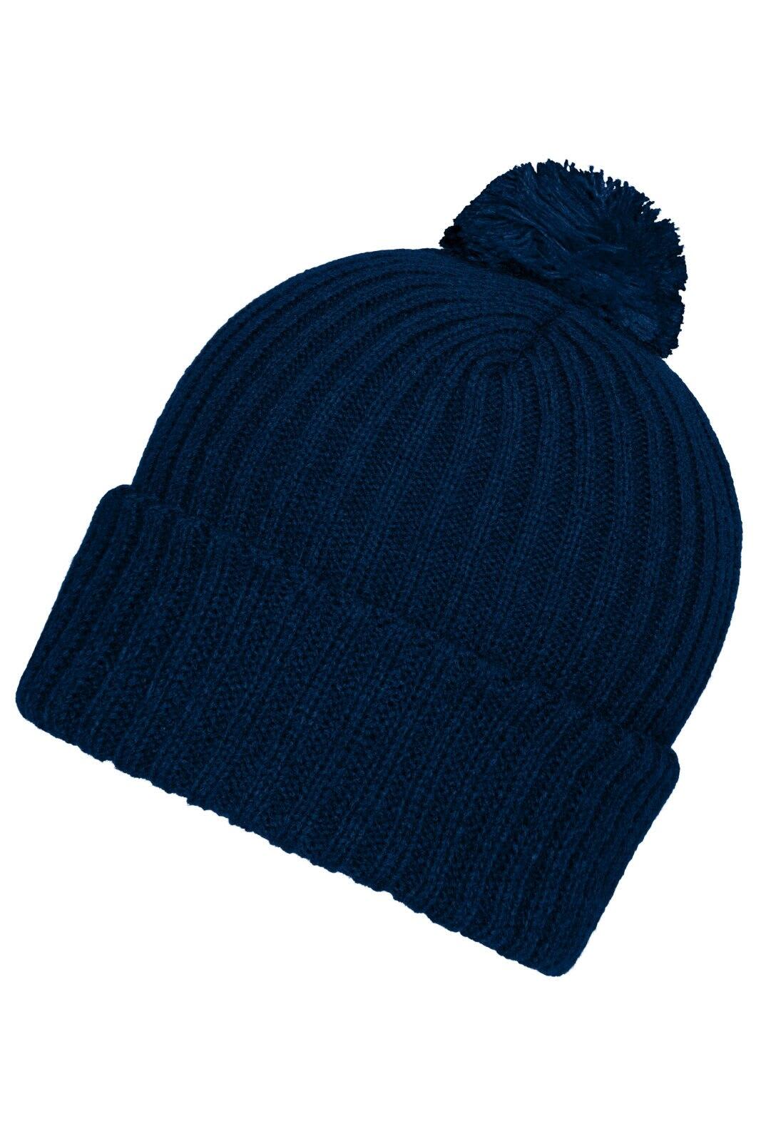 Knitted Beanie w/ Pompon